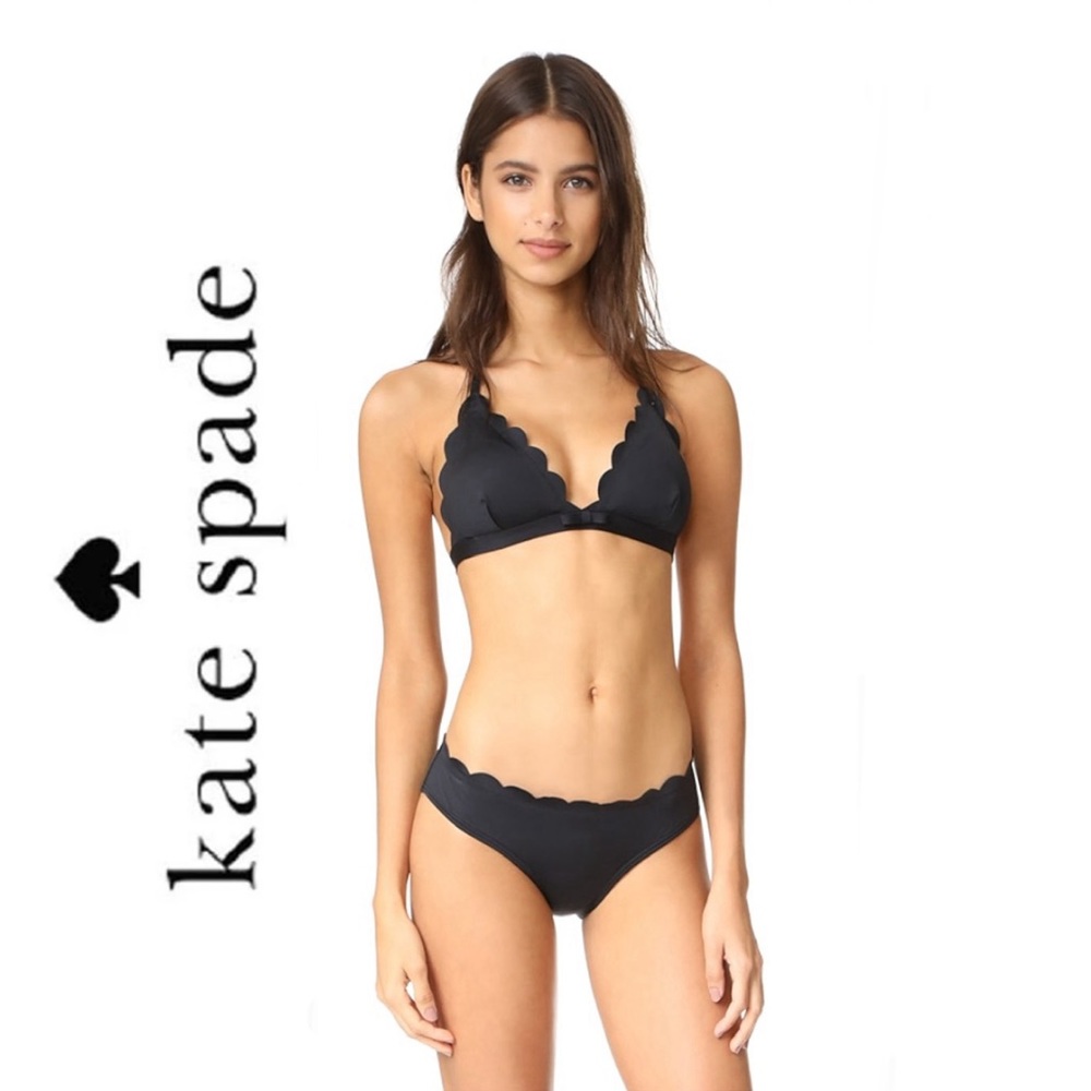 KATE SPADE NEW YORK Marina Piccola Scallop Textured Triangle Bikini
